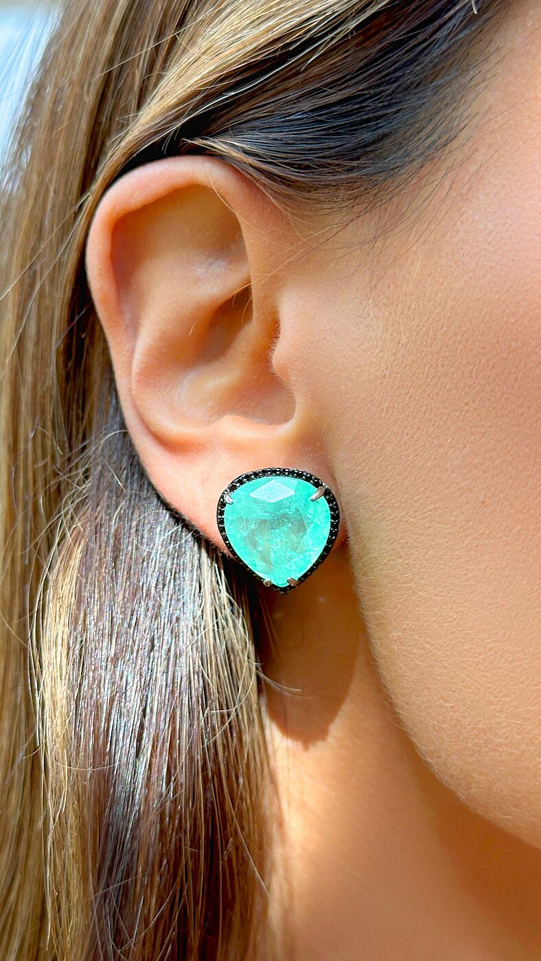 Fusion Emerald Earrings