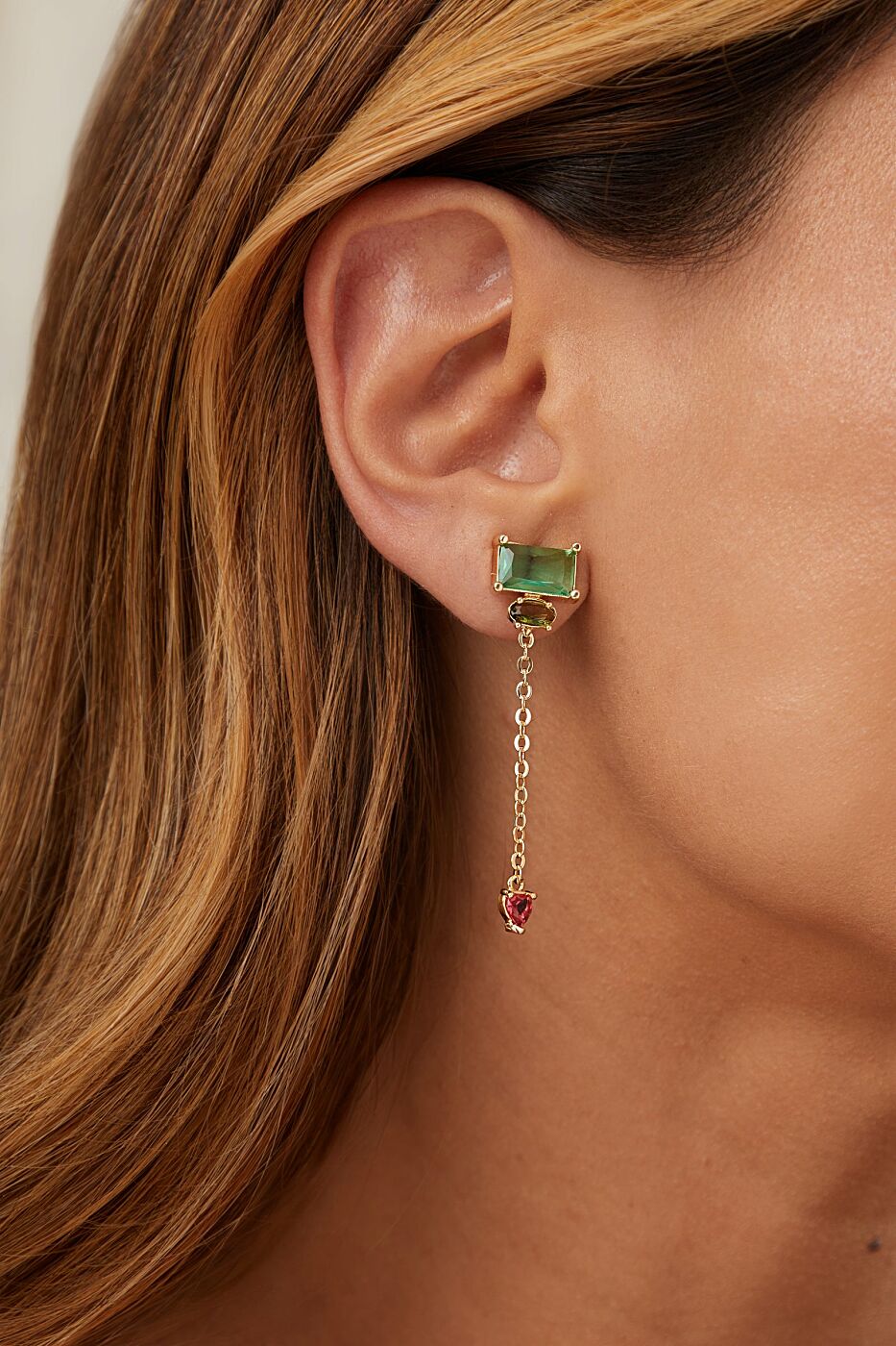 Emerald Fusion Earrings