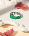 Full Eternity Fusion Emerald Band