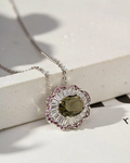 Peridot Crystal Necklace