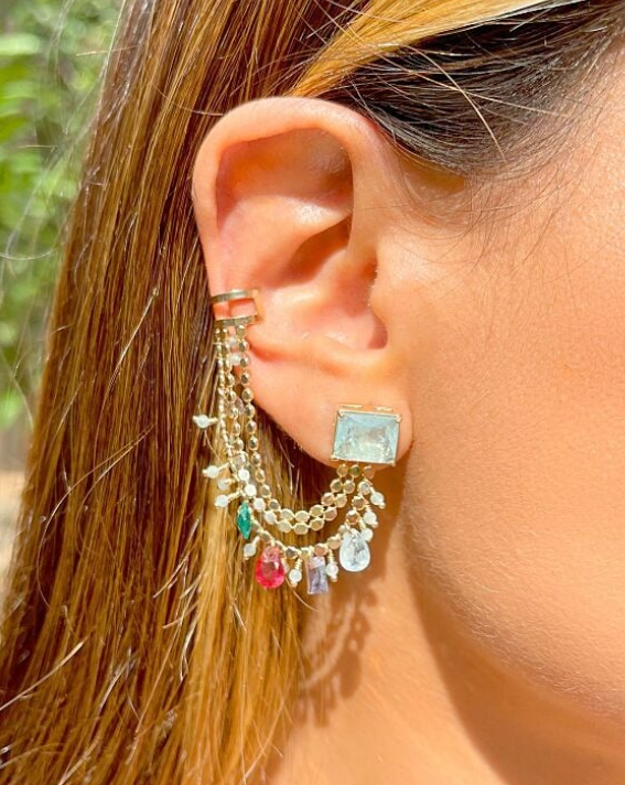 Fusion Tourmaline Ear Cuff