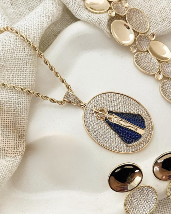 Virgin Mary Pendant Necklace